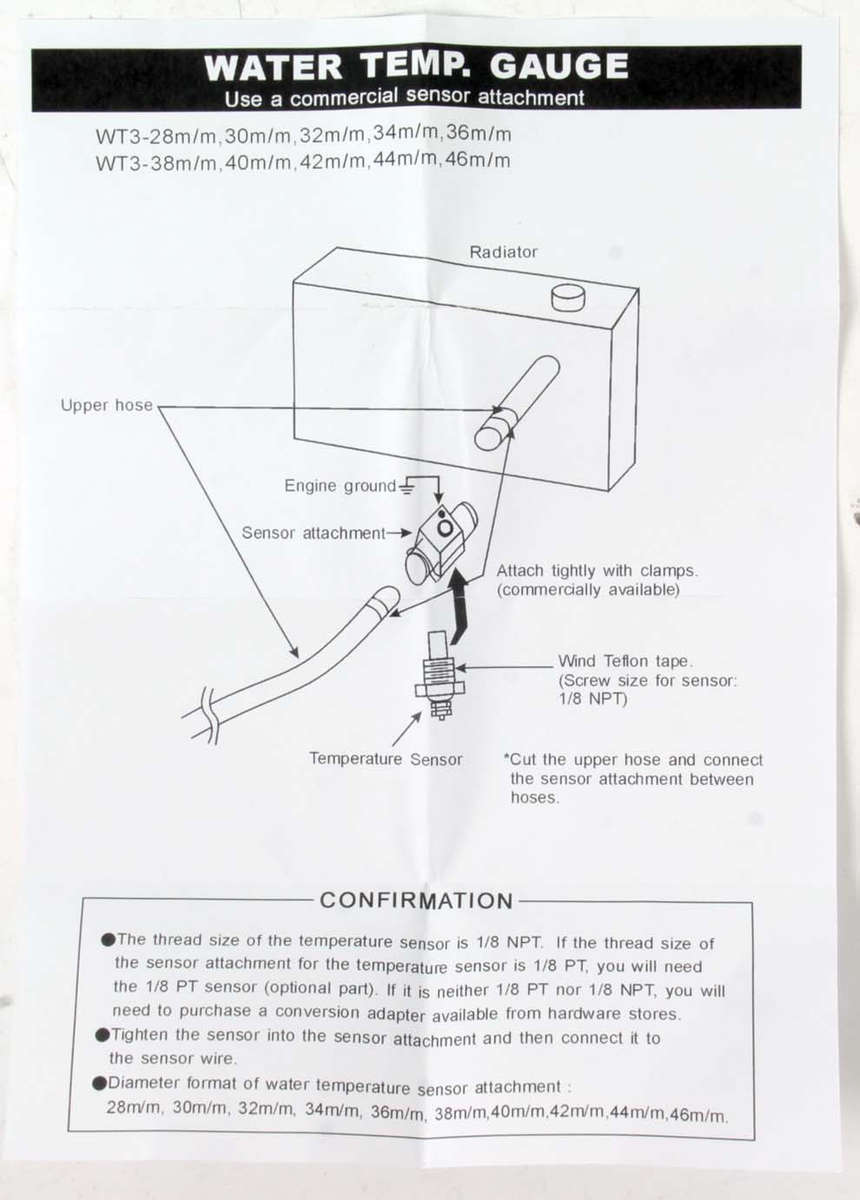 Water Sender Sleeve - 36mm