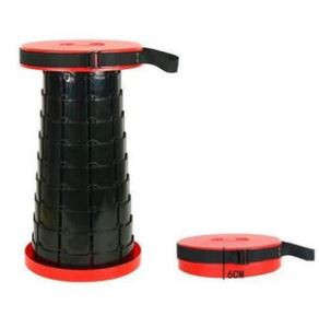 Folding Telescopic Stool - Red - Max 150kg