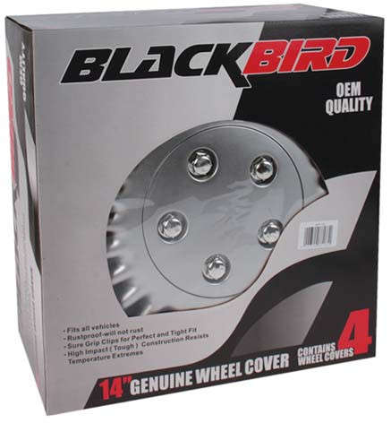 14" Silver Wheel Cover Set