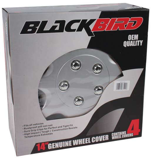 14" Silver Wheel Cover Set