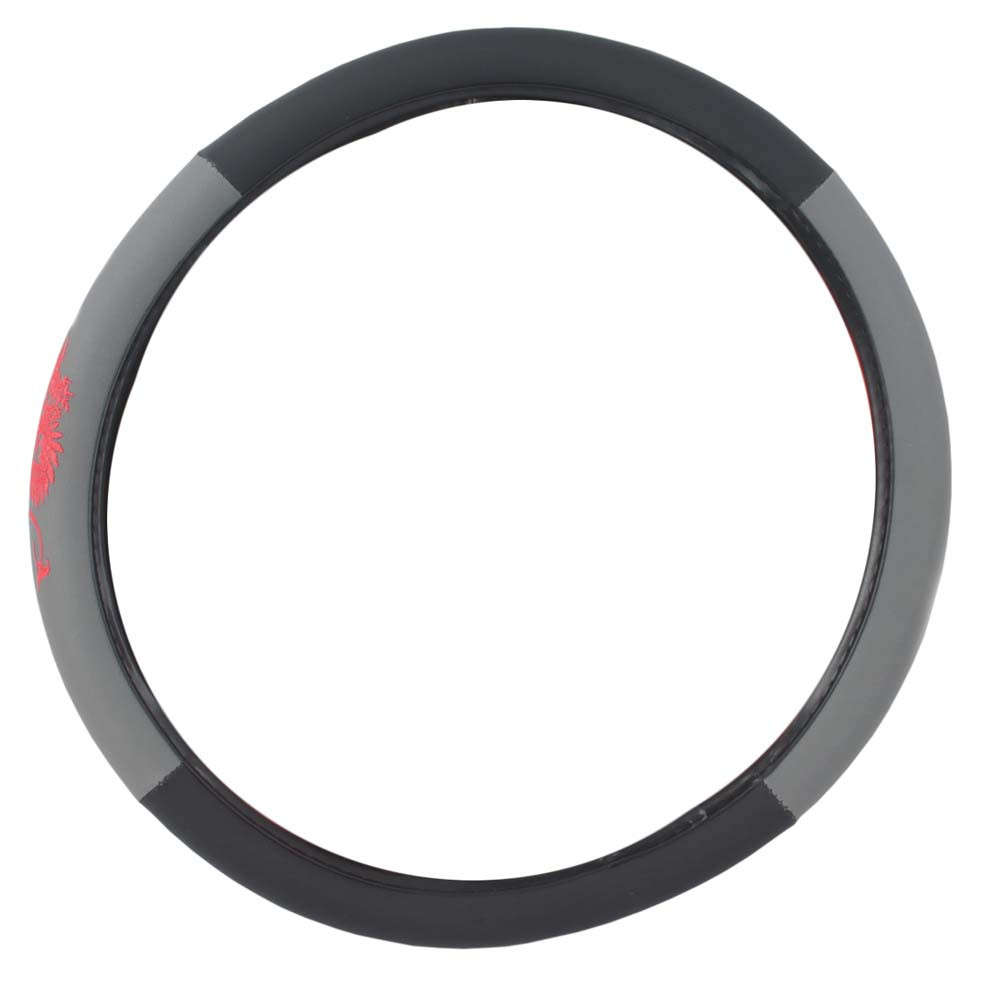 Steering Wheel Cover with Dragon Symbol - Grey