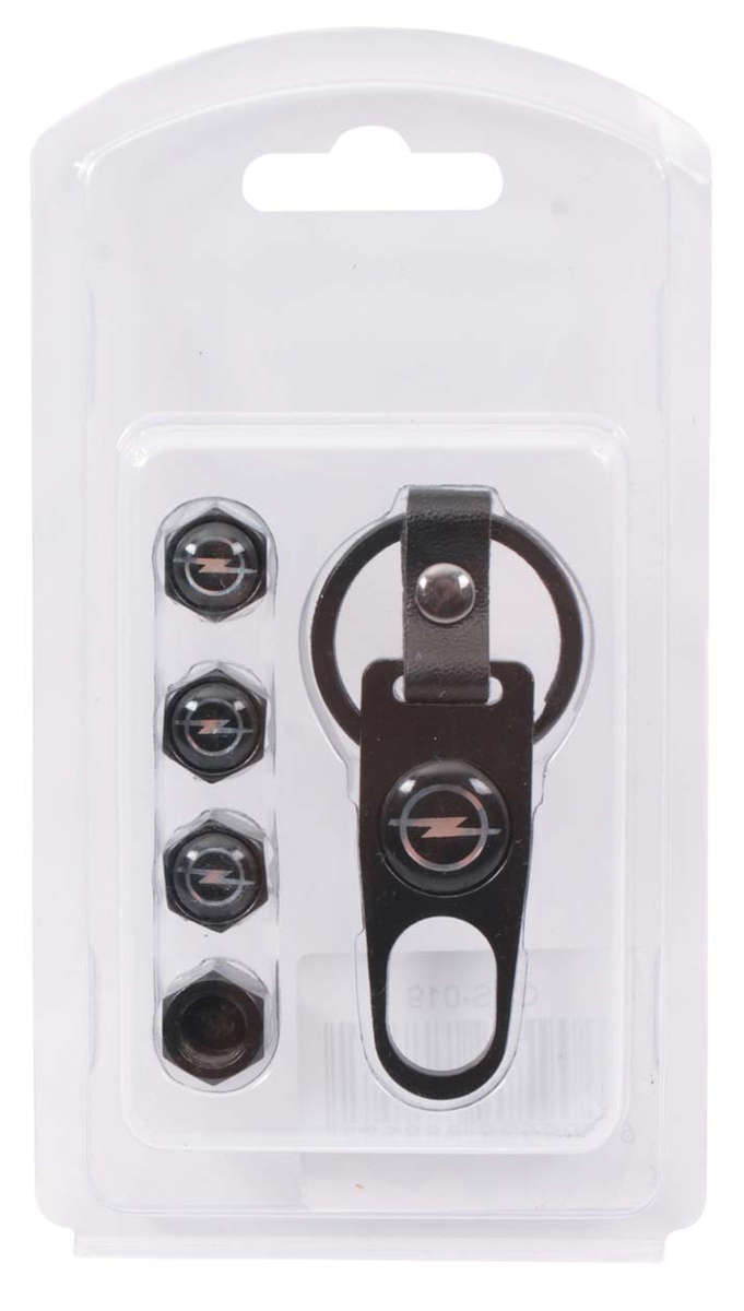 Valve Caps - Opel with Key Ring