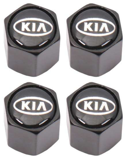 Valve Caps - Kia with Key Ring