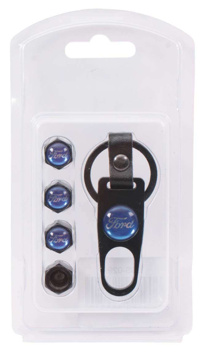 Valve Caps - Ford with Key Ring