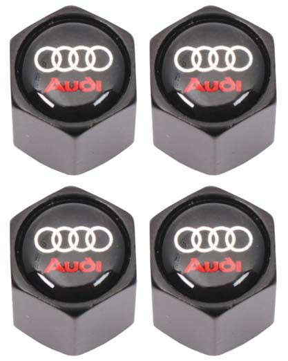 Valve Caps - Audi with Key Ring