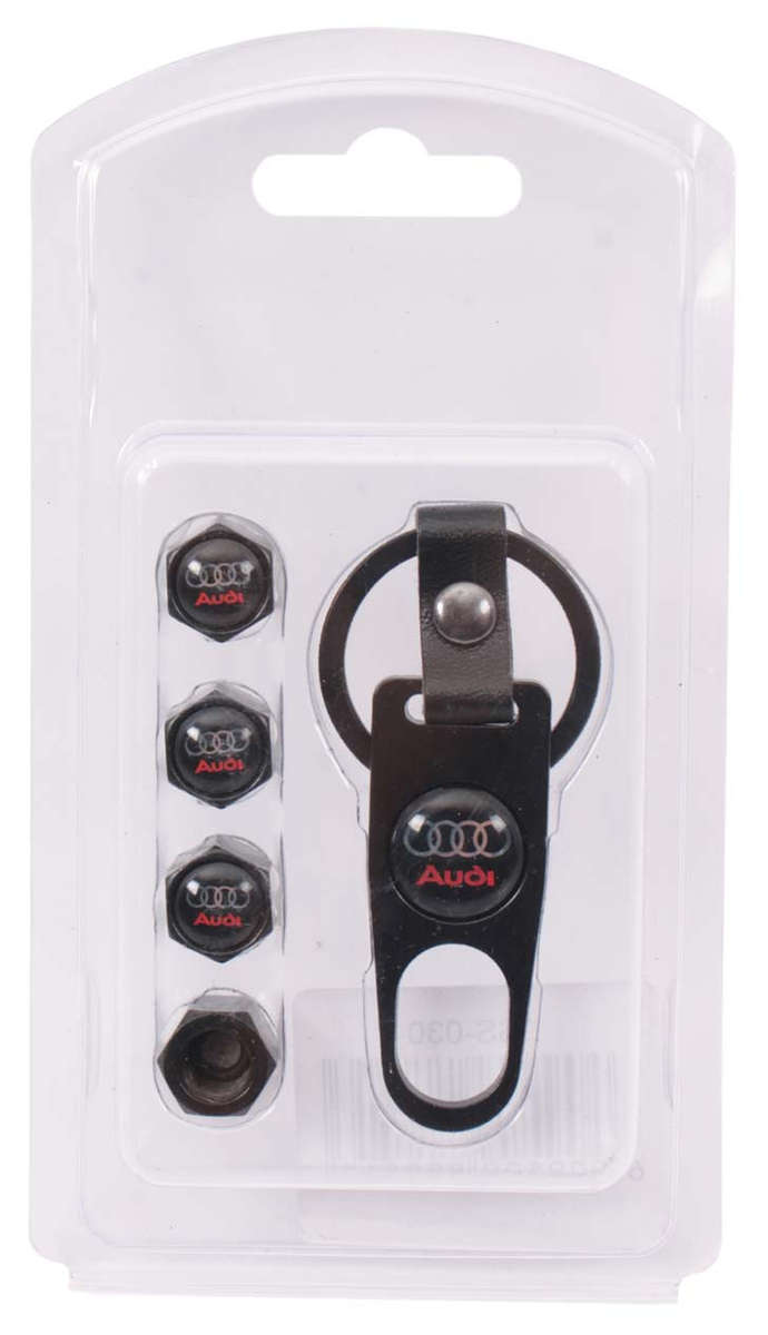 Valve Caps - Audi with Key Ring