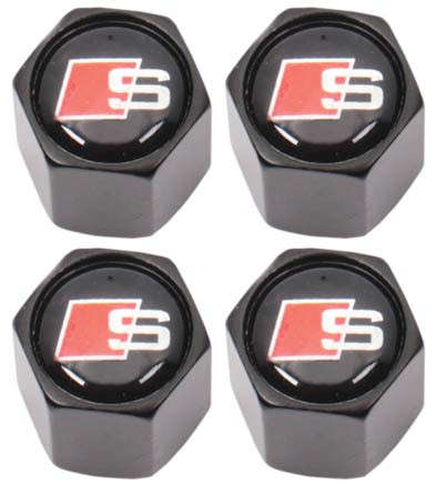 Valve Caps - Audi Sport with Key Ring