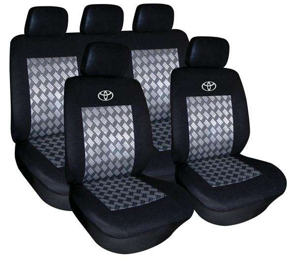 9 Piece Toyota - Black Seat Cover Set