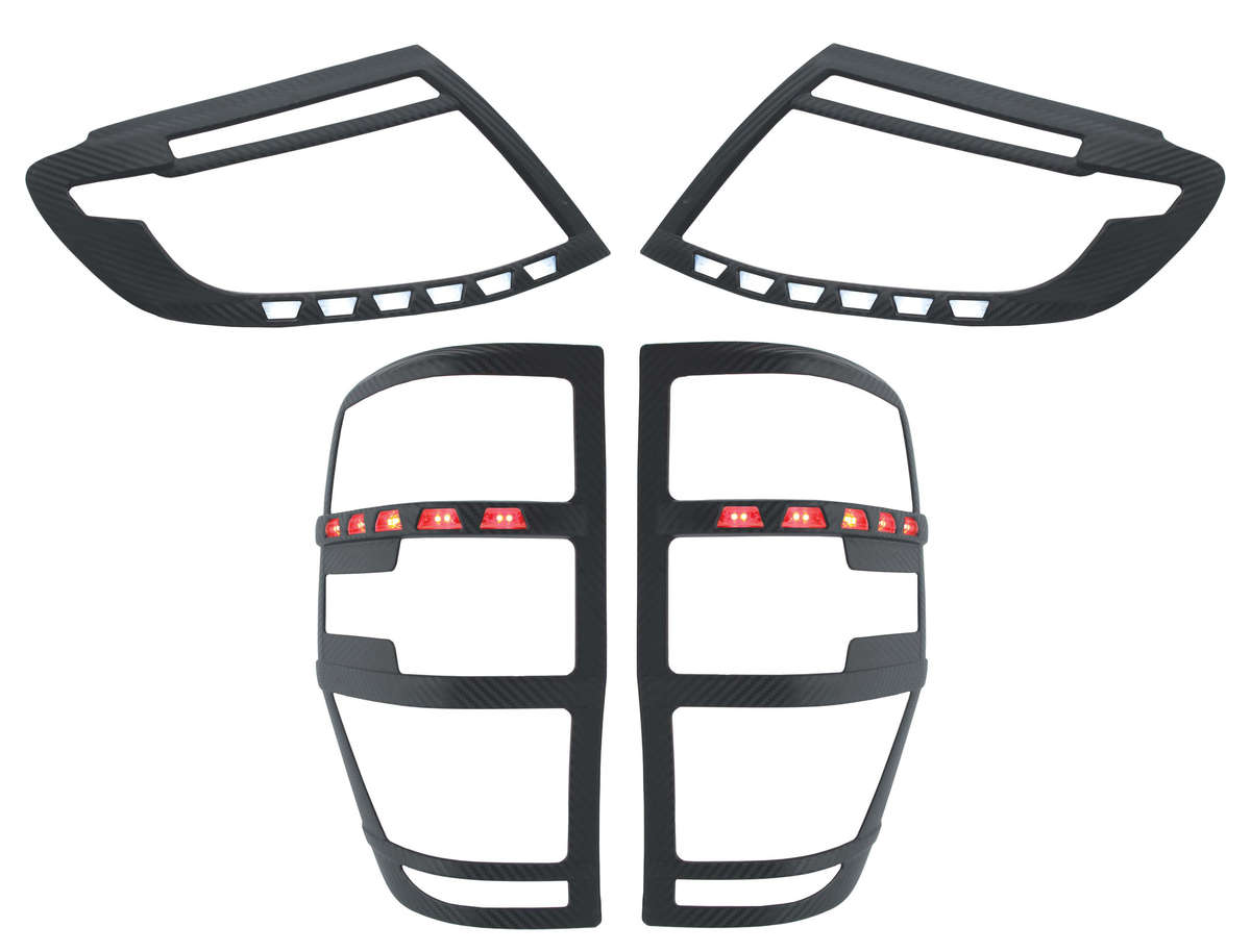 Head Lamp / Tail Lamp Cover Set for Ford Ranger 2012 Onward
