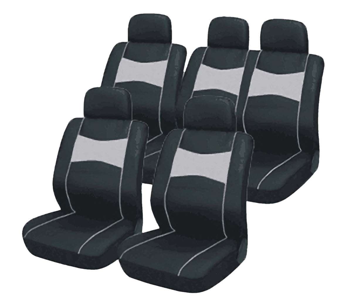 10 Piece SUV Seat Cover Set - Grey