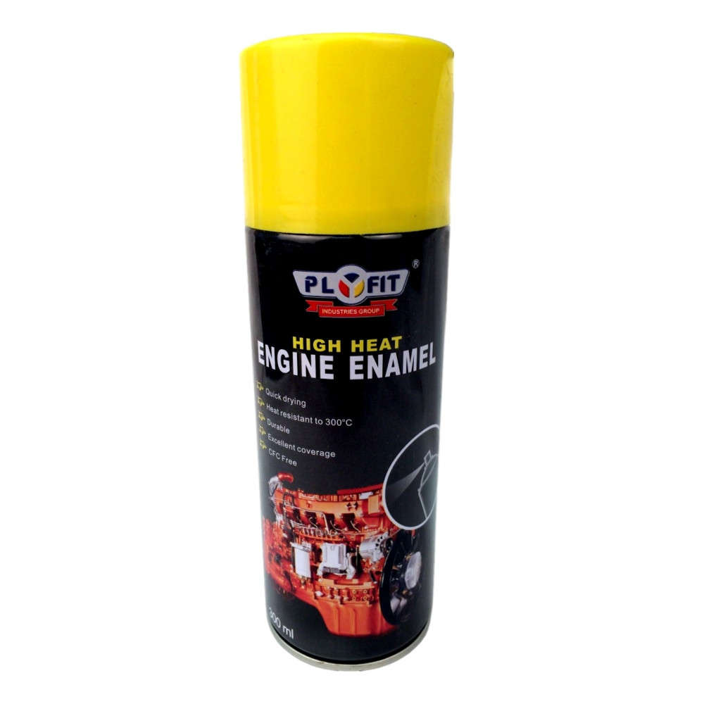 Plyfit Aerosol Spray Paint - High Heat Engine Yellow - 300ml