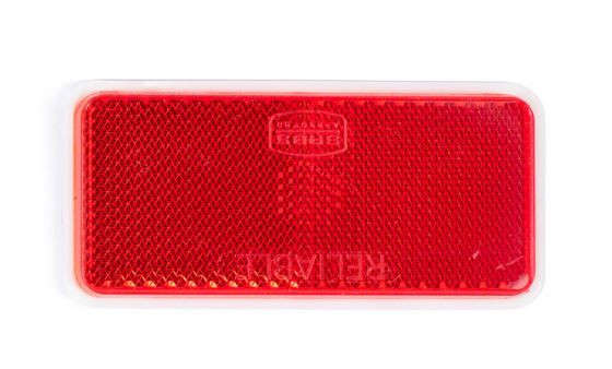 Rectangle Red Reflector - 90mm x 40mm