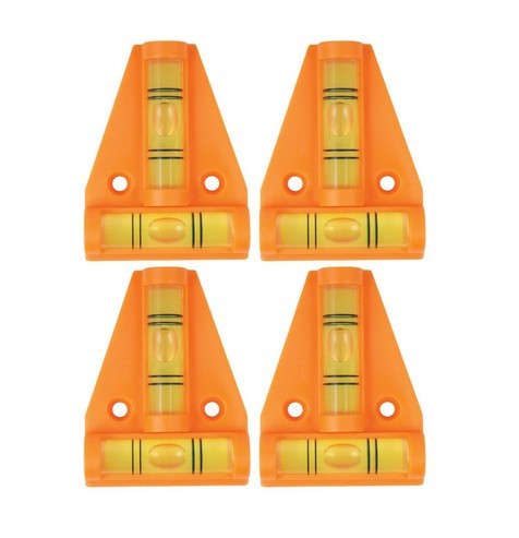 Triangular T Spirit Level - Set of 4