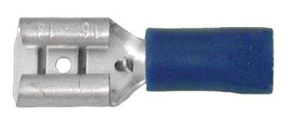 Blue Terminal Female - 6.3mm - 100 Pieces