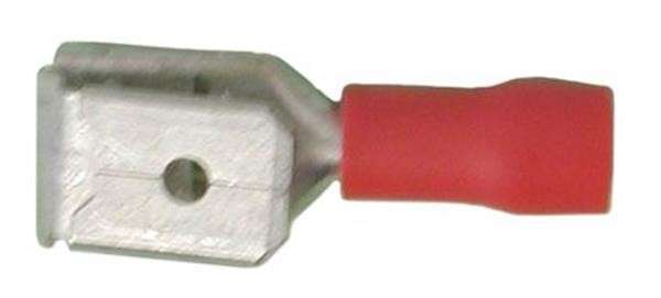 Red Piggy Back Terminal 6.3mm - 10 Pieces