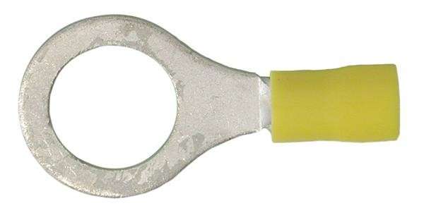 Yellow Ring Terminal - 12mm - 10 Pieces