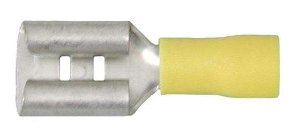 Yellow Female Terminal - 9.3mm - 10 Pieces