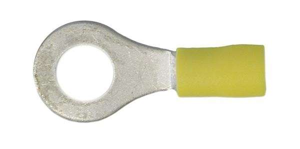Yellow Ring Terminal - 8.4mm - 10 Pieces
