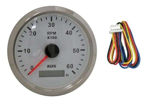 Tachometer 6000rpm - Inboard Motor - 12/24V