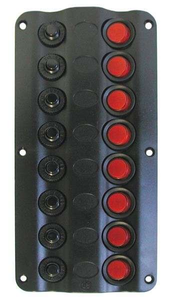 Switch Panel - 8 Switch LED with Circuit Breaker