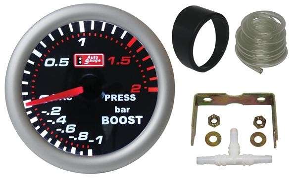 52mm Boost Gauge - Super White (AutoGauge)
