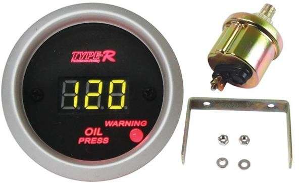 52mm Oil Pressure Gauge - Digital