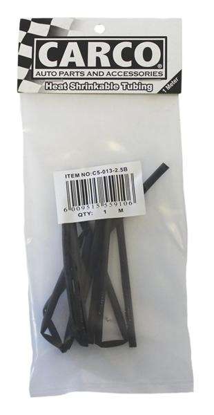 Heat Shrink Tubing - 2.5mm x 1M - Black