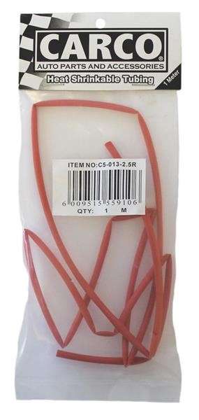 Heat Shrink Tubing - 2.5mm x 1M - Red