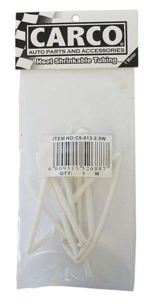 Heat Shrink Tubing - 2.5mm x 1M - White