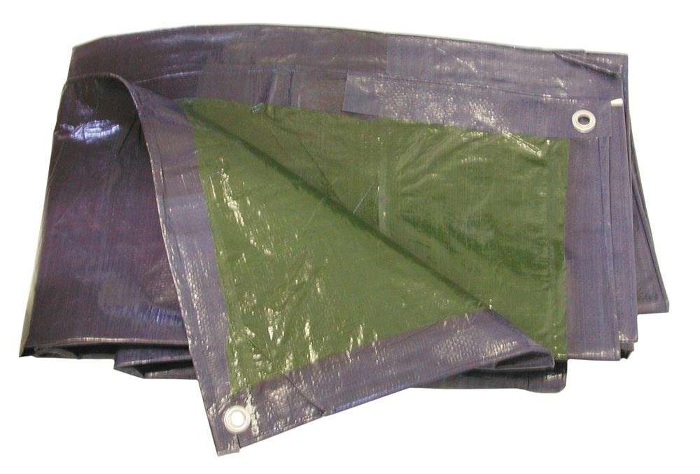 Polyeurathane Tarpaulin Green  Blue 2m x 4m