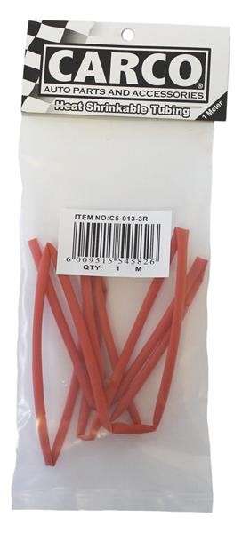 Heat Shrink Tubing - 3mm x 1M - Red