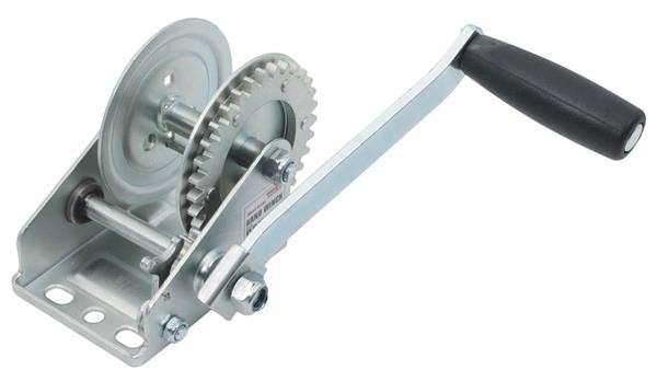 900LB Hand Winch - Zinc Finish - Brake