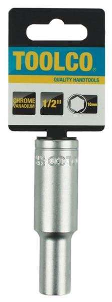 Tube Socket - 1/2" Drive - 6 Point - 10mm