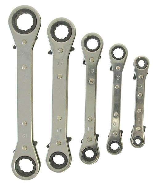 Ratchet Spanner Set - 5 Piece
