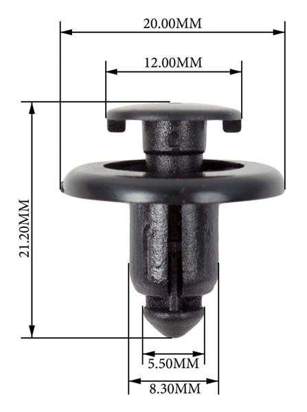 Panel Clip - 8.2mm - Universal - 10 Pieces