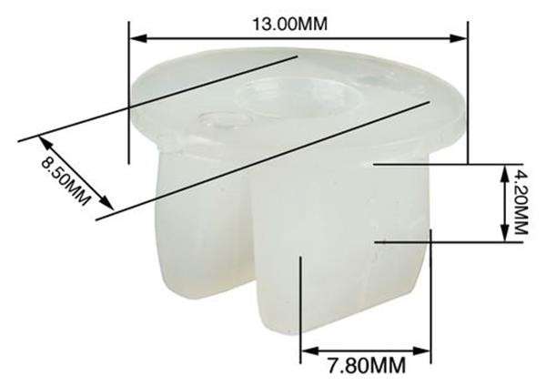 Panel Clips - Screw Saddle - 8mm - 10 Pieces