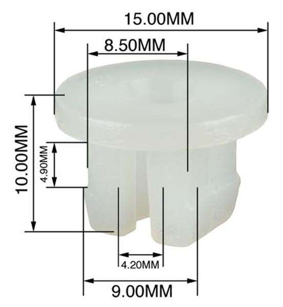 Panel Clips - Screw Saddle - 8.5mm - 10 Pieces