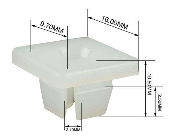 Panel Clips - Screw Saddle - 10mm - 10 Pieces