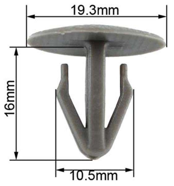 Panel Clips - 8mm - Nissan
