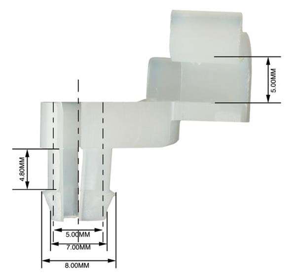 Panel Clip - Right Hand Rod - 5mm