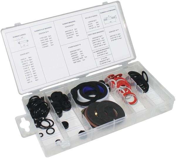Assorted Tap And Cistern Washers (127 Piece)