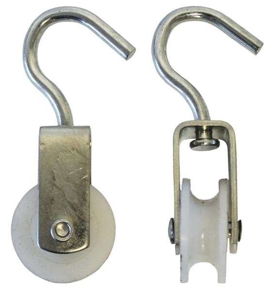 Single Pulley - Galvanised - 30mm Wheel