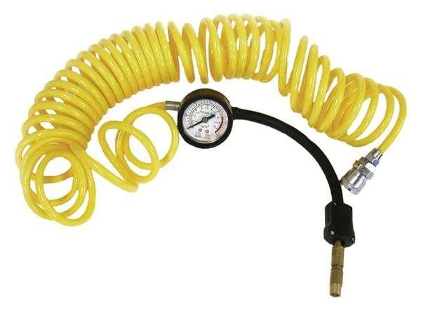 Compressor Hose and Gauge with Accessories