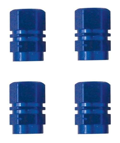 Valve Caps - Blue - 4 Piece