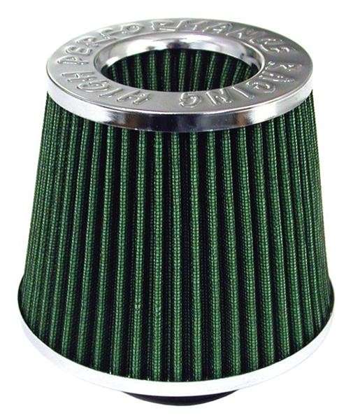 Open Top Cone Air FIlter - 76mm - Green