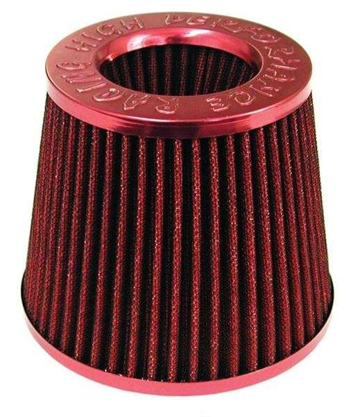 Open Top Cone Air FIlter - 76mm - Red