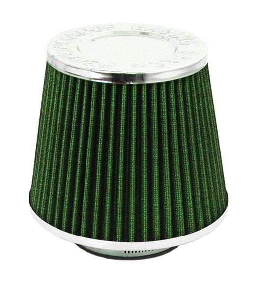 Closed Top Cone Air FIlter - 76mm - Green