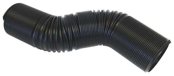 Plastic Concertina Air Hose - Black