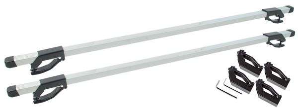 Universal Aluminium Roof Bars that fits on Roof Rails - 120cm Length
