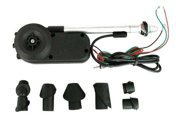 Fully Automatic Car Aerial with 7 Mounting Heads - 12 Volt
